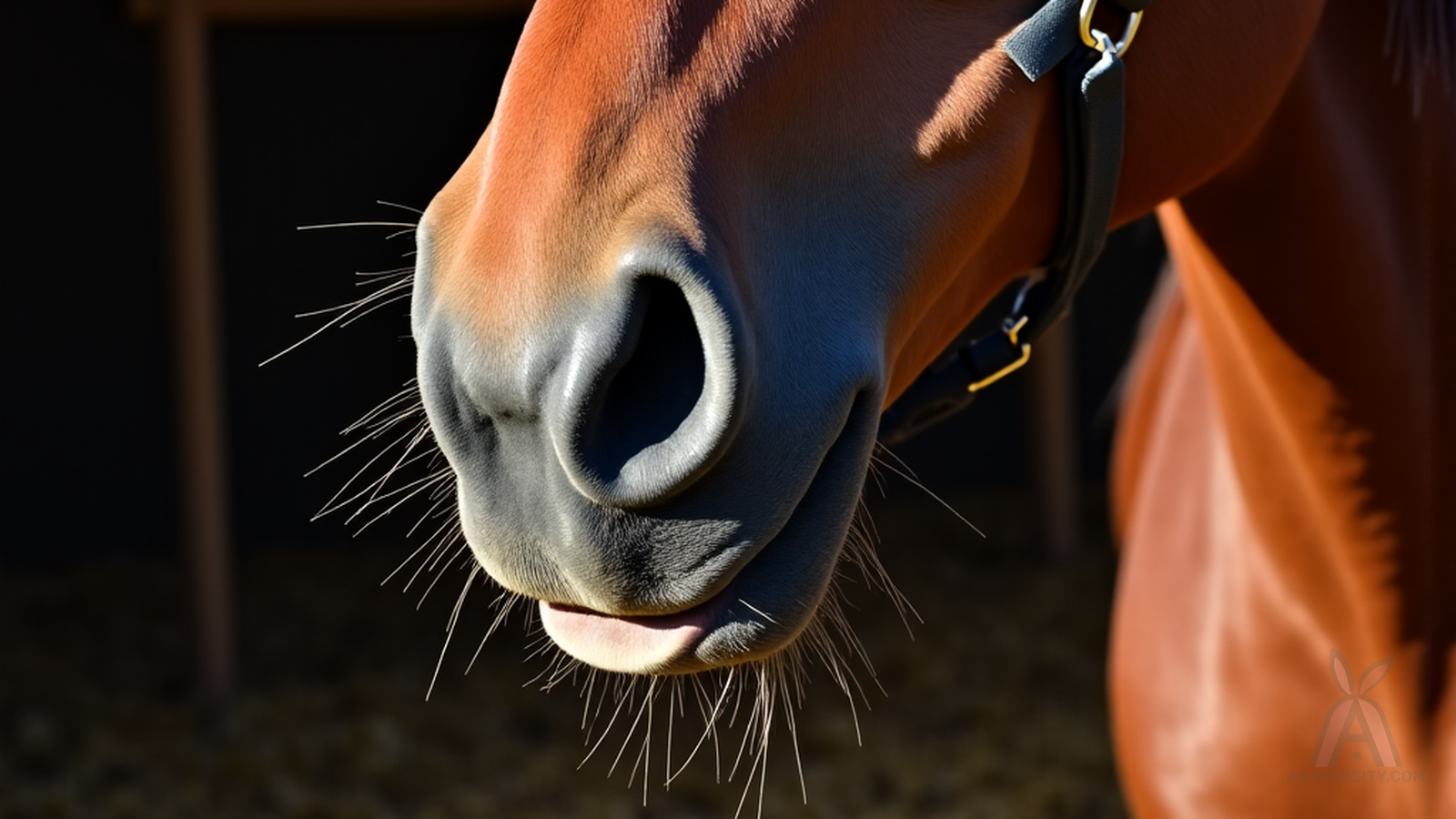 A horse sale scene focused on a buyer checking a horse carefully.